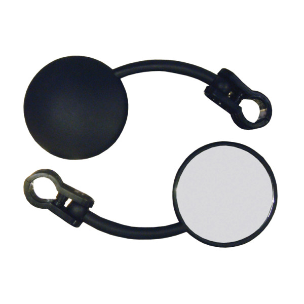 bike it Bike it left hand mini folding universal round mirror with 7/8in bar fitting